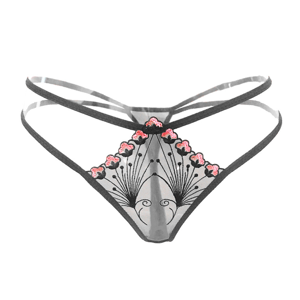Love&S See-through Embroider Shell Panty