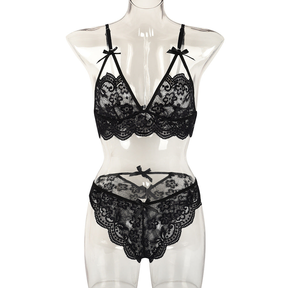 Love&S Cute Bowtie Lace Bra & Panty Set