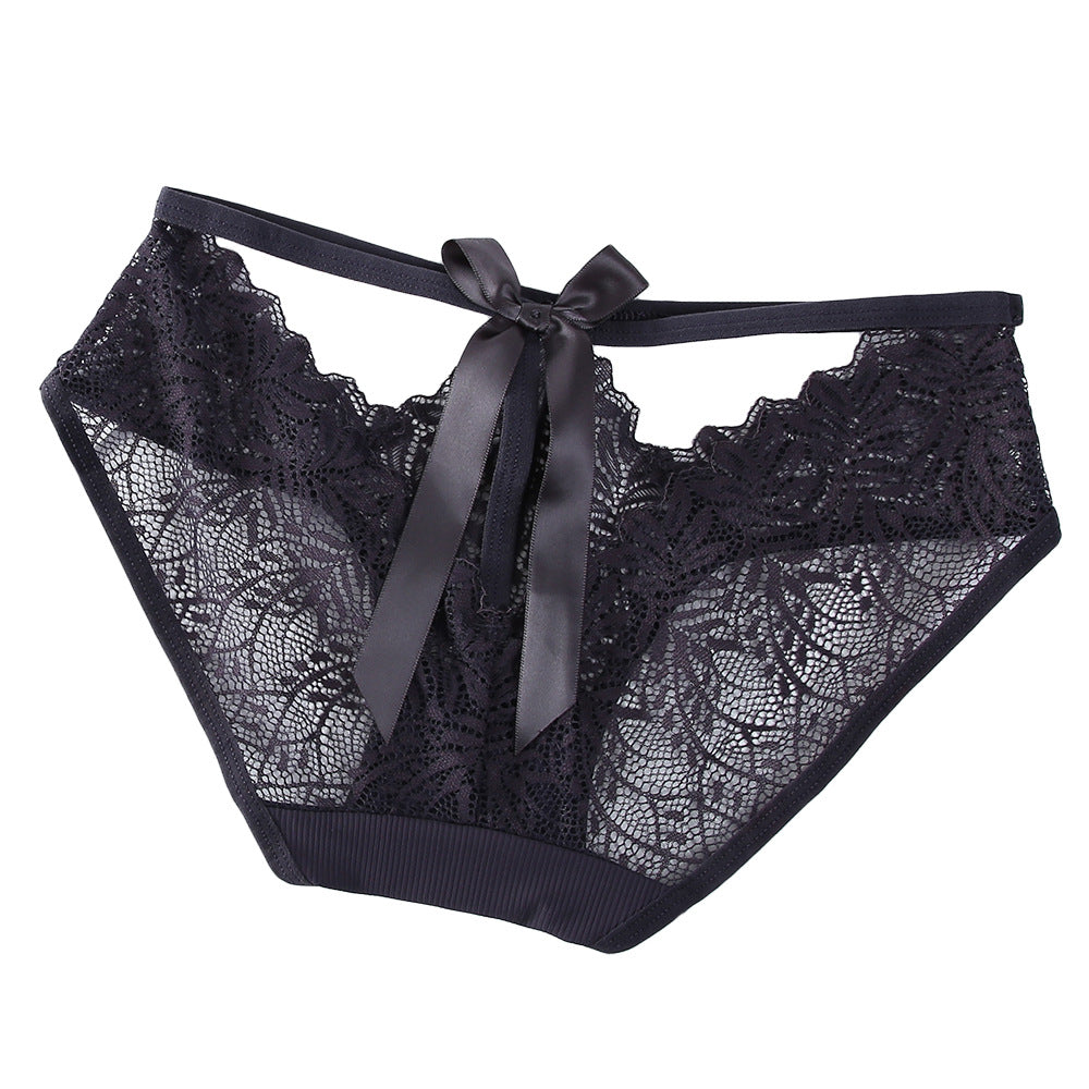 Love&S Low-waist Sweet Bow Knot Lace Panty