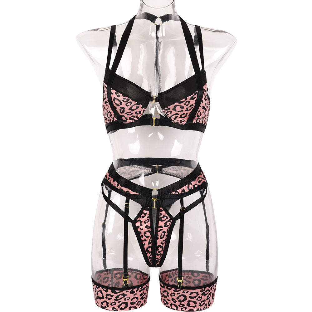 Love&S Wild Leopard Print T-Back Bra & Panty Set