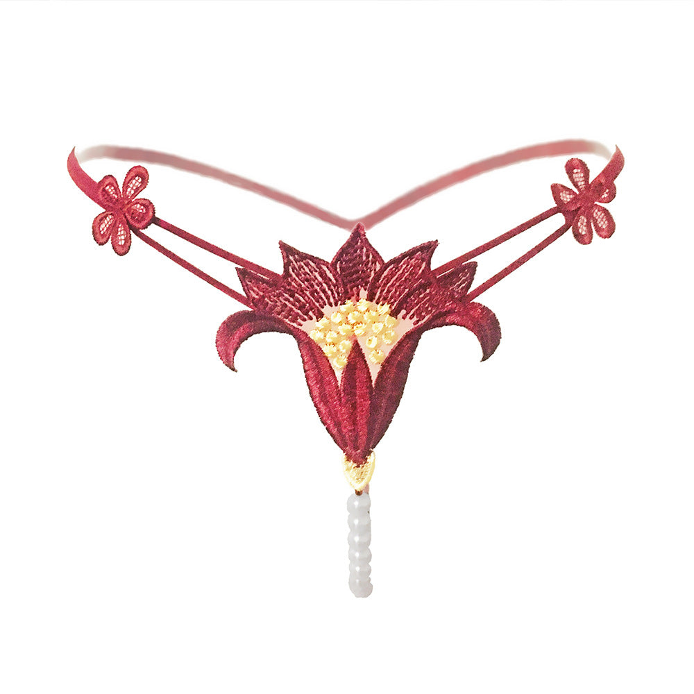 Love&S Floweriest Pearl String Massaging Panty