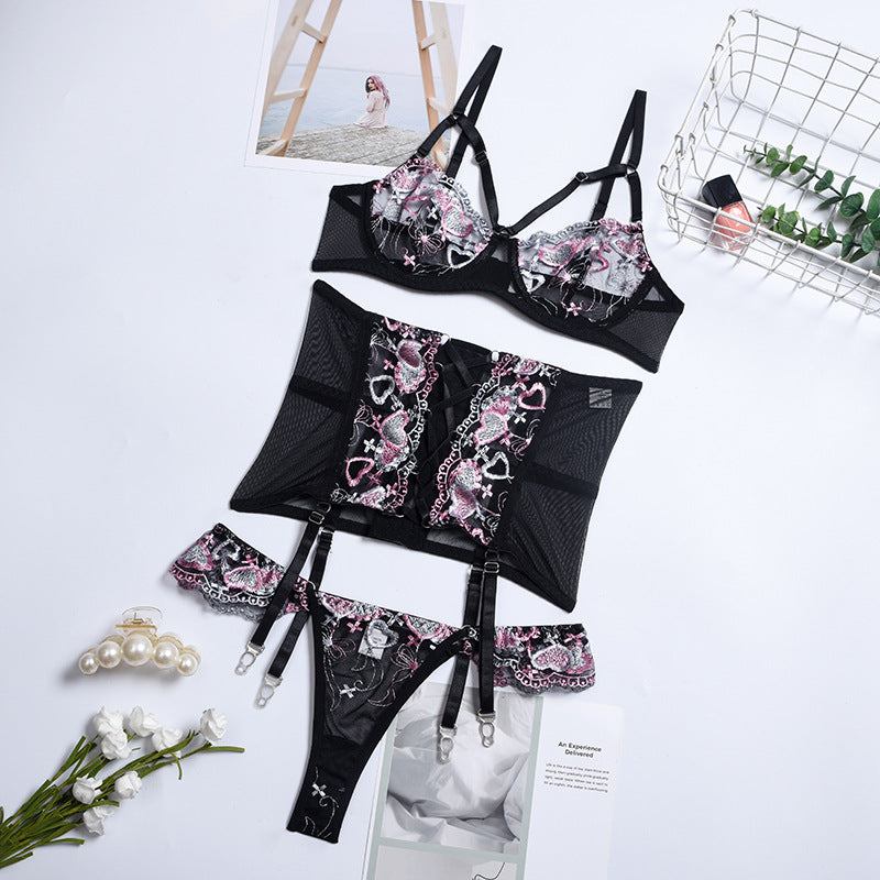 Love&S Heart Wonders Embroidery Bra & Panty Set