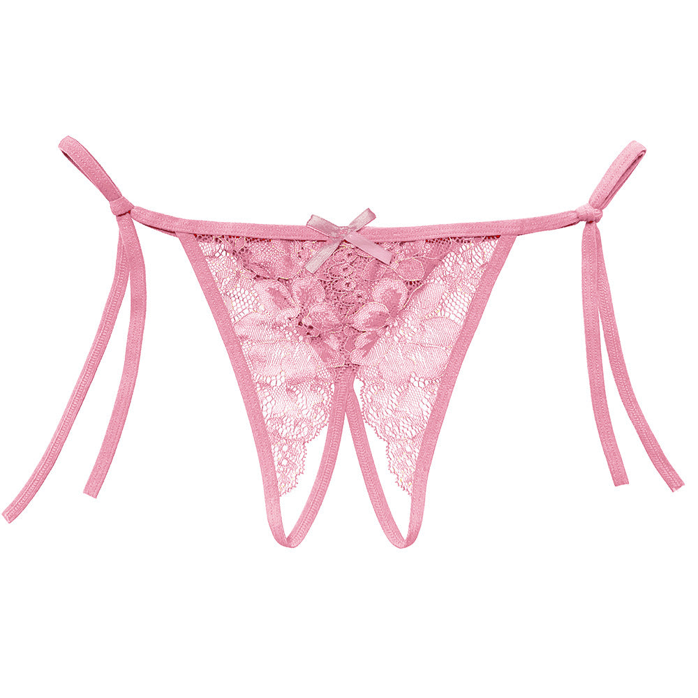 Love&S Tie-Me-Up Crotchless Lace Panty